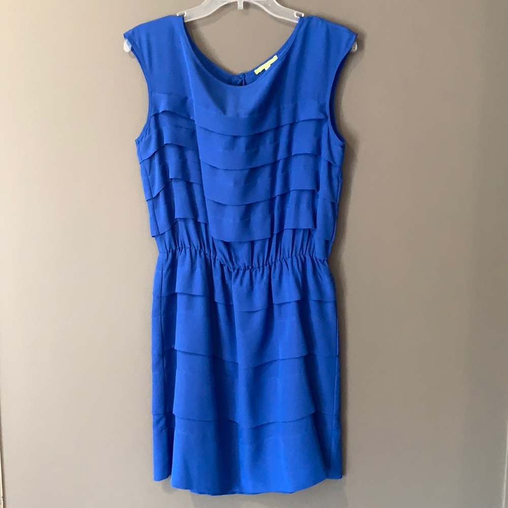 Blue Gianni Bini ruffle dress